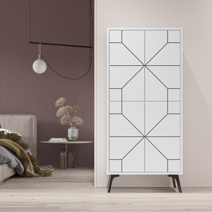 Hanah Home Armario multiusos Dune - Blanco Hanah Home Armario multiusos Dune - Blanco